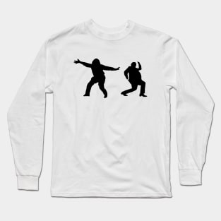 Bottom  silhouettes 2 Long Sleeve T-Shirt